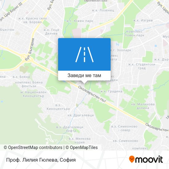 Проф. Лилия Гюлева карта