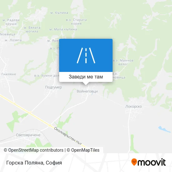 Горска Поляна карта