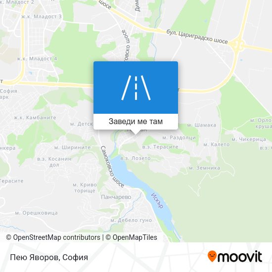 Пею Яворов карта
