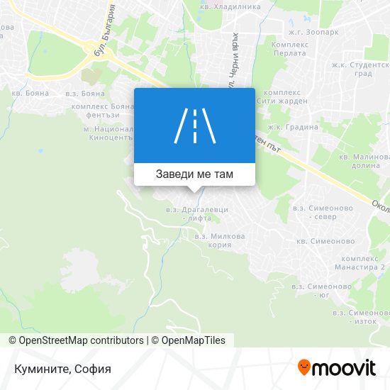 Кумините карта