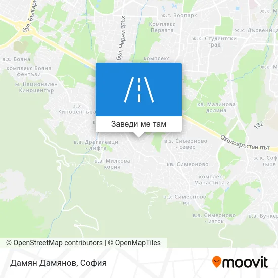 Дамян Дамянов карта