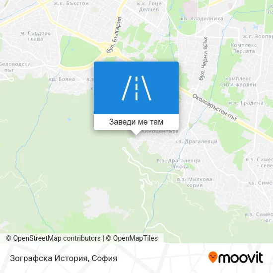 Зографска История карта