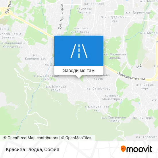 Красива Гледка карта