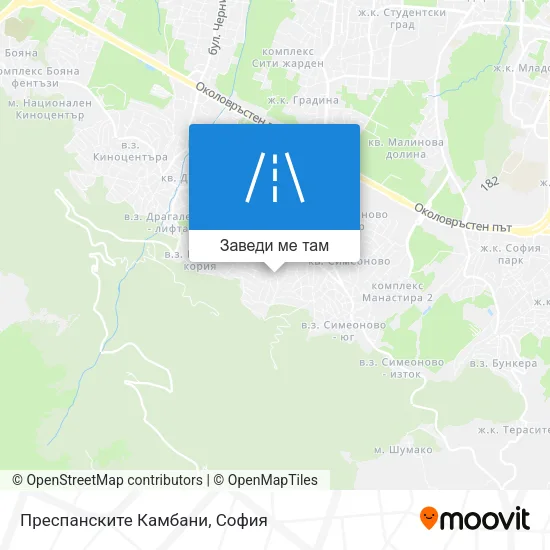 Преспанските Камбани карта
