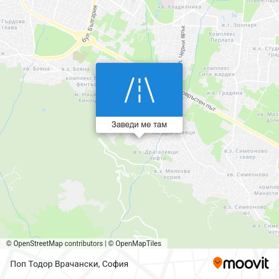 Поп Тодор Врачански карта