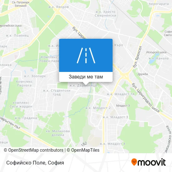Софийско Поле карта