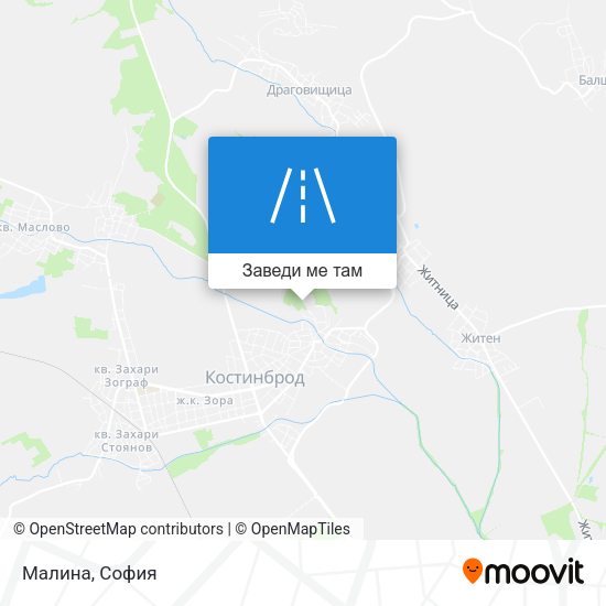 Малина карта
