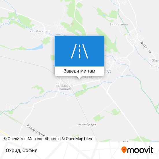 Охрид карта
