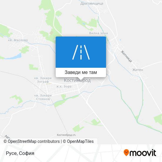Русе карта