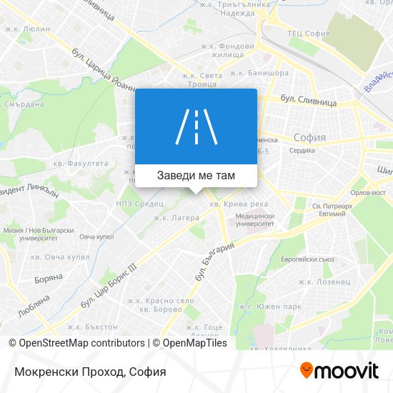 Мокренски Проход карта