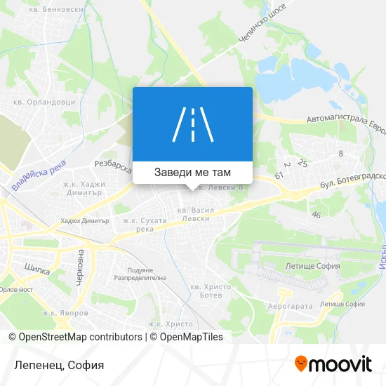 Лепенец карта