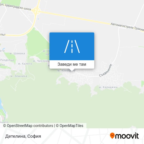 Детелина карта