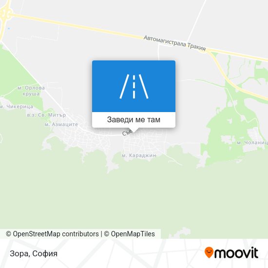 Зора карта