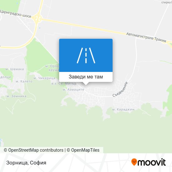 Зорница карта
