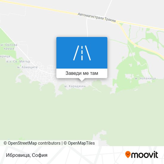 Ибровица карта
