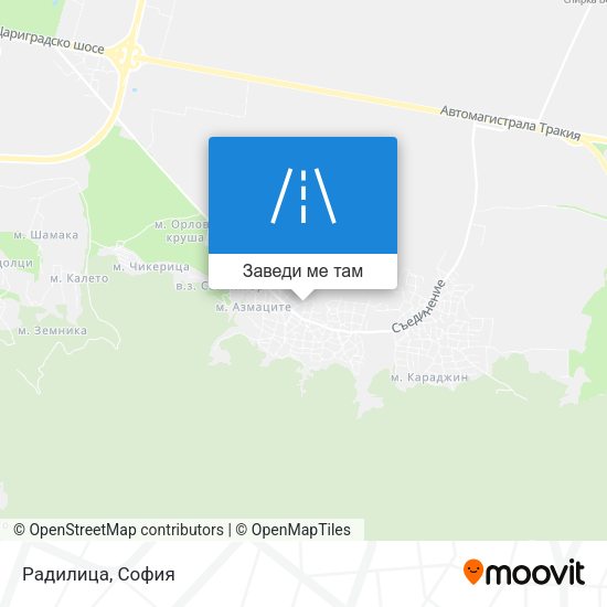 Радилица карта