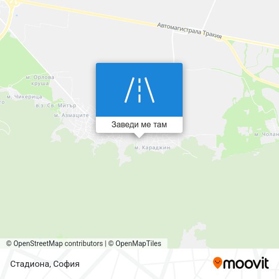 Стадиона карта