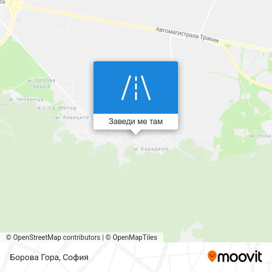 Борова Гора карта