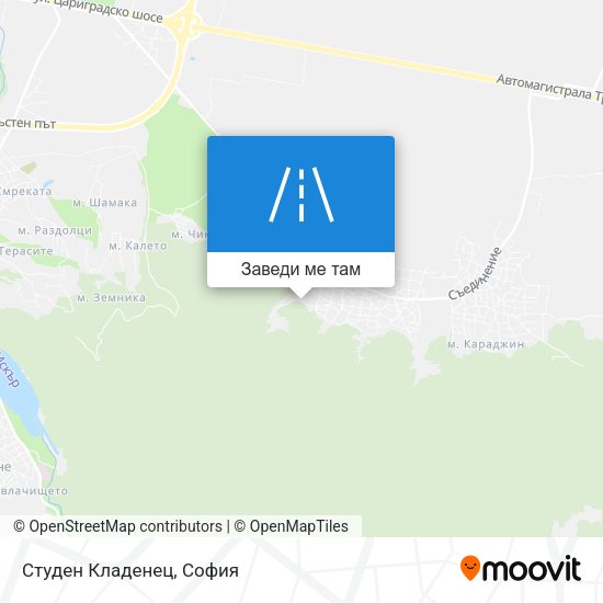 Студен Кладенец карта