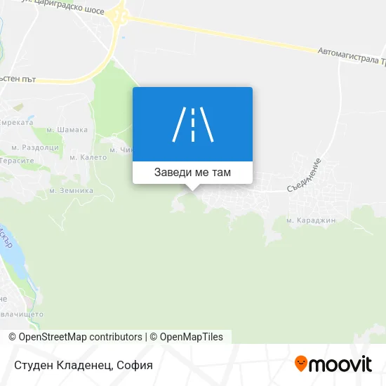 Студен Кладенец карта