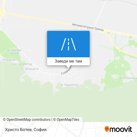 Христо Ботев карта