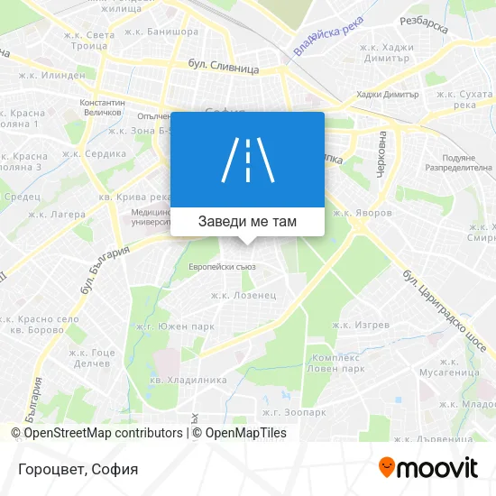 Гороцвет карта