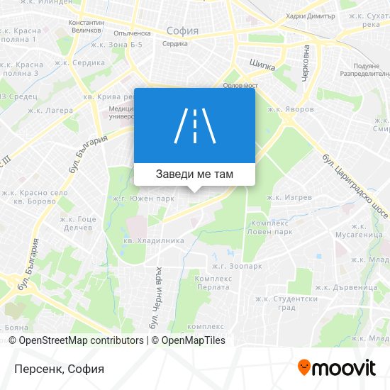 Персенк карта