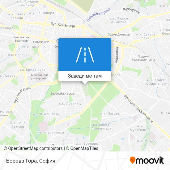 Борова Гора карта