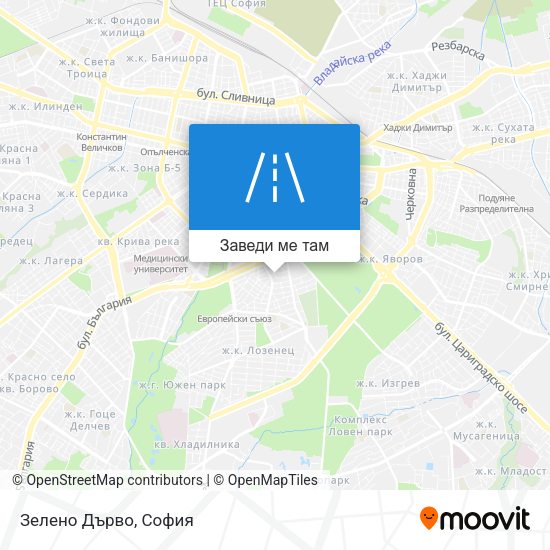Зелено Дърво карта