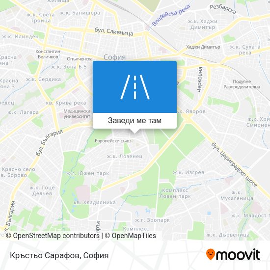 Кръстьо Сарафов карта