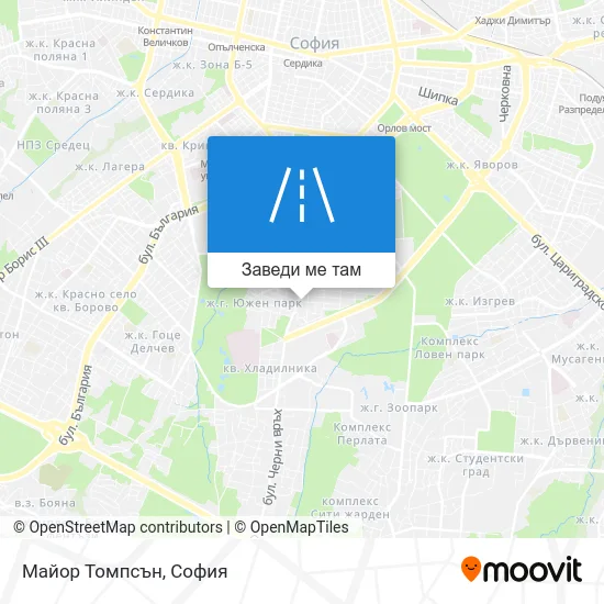 Майор Томпсън карта