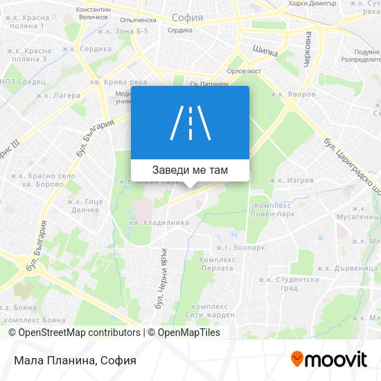 Мала Планина карта