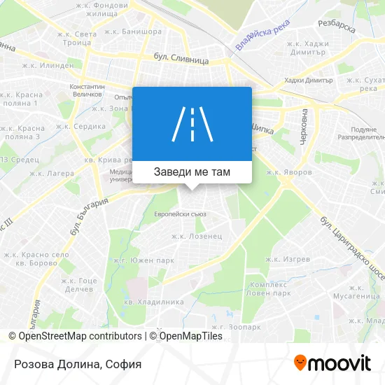 Розова Долина карта