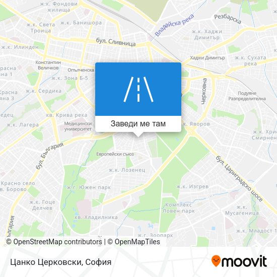 Цанко Церковски карта