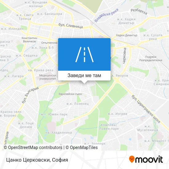 Цанко Церковски карта