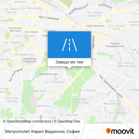 Митрополит Кирил Видински карта