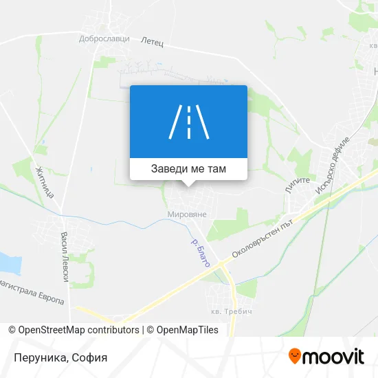 Перуника карта