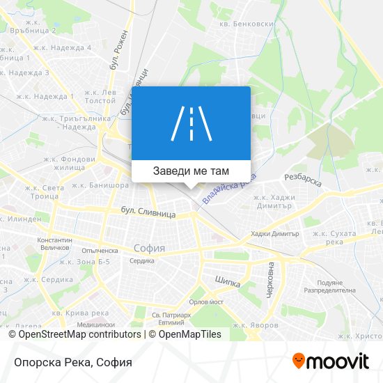 Опорска Река карта