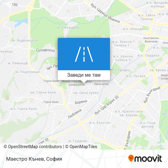 Маестро Кънев карта