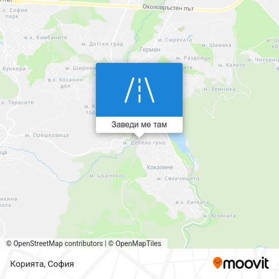 Корията карта