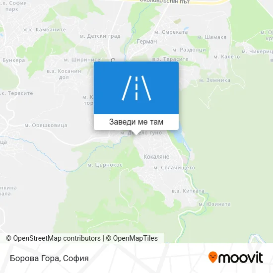 Борова Гора карта