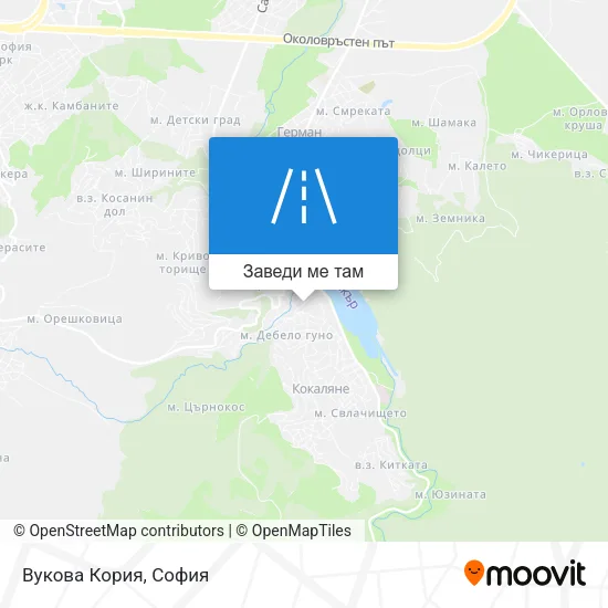 Вукова Кория карта