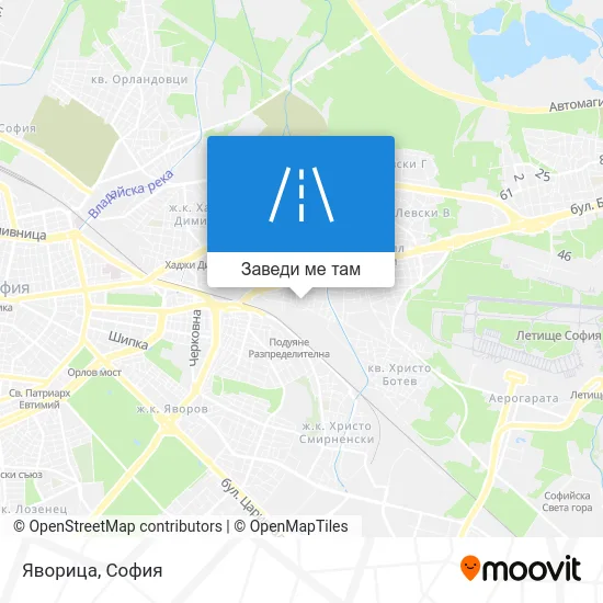 Яворица карта