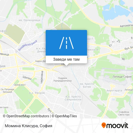 Момина Клисура карта