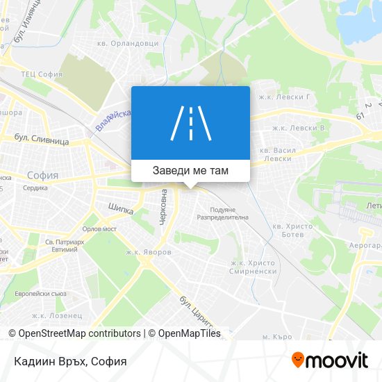 Кадиин Връх карта