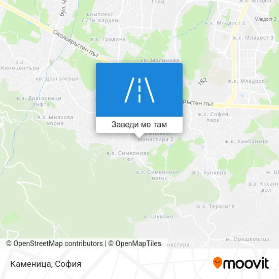 Каменица карта