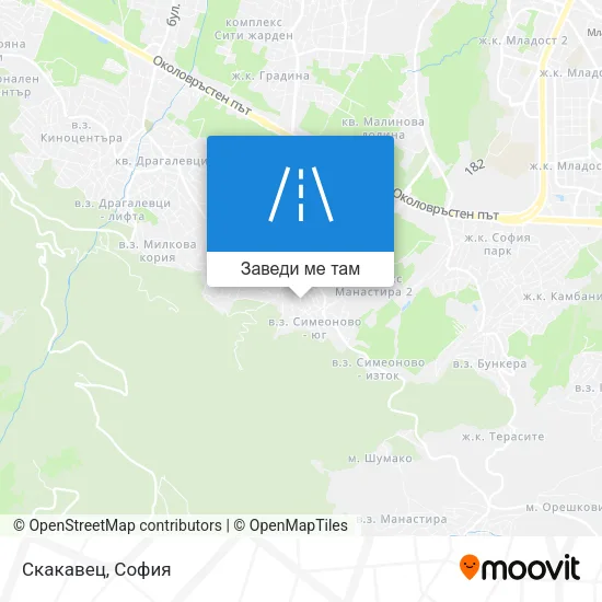 Скакавец карта