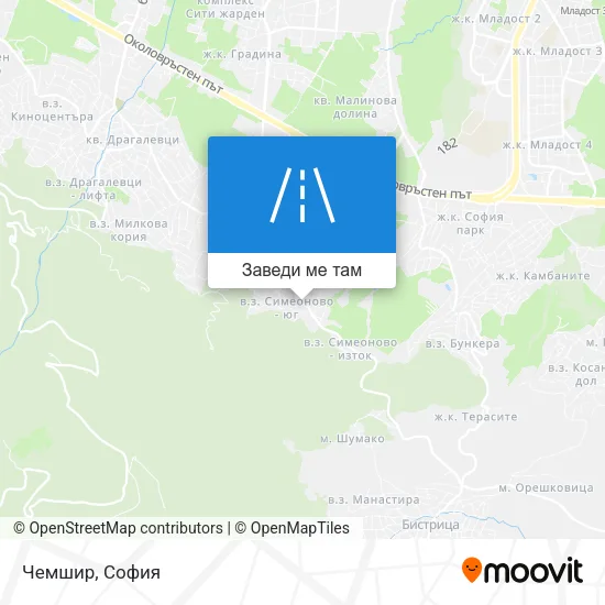 Чемшир карта