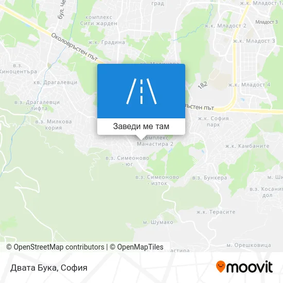 Двата Бука карта