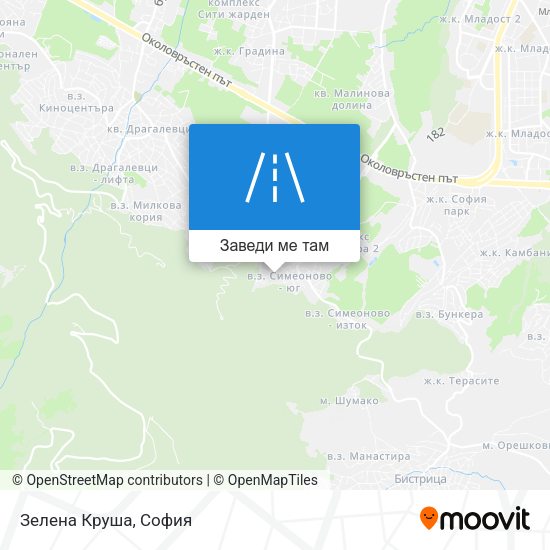 Зелена Круша карта